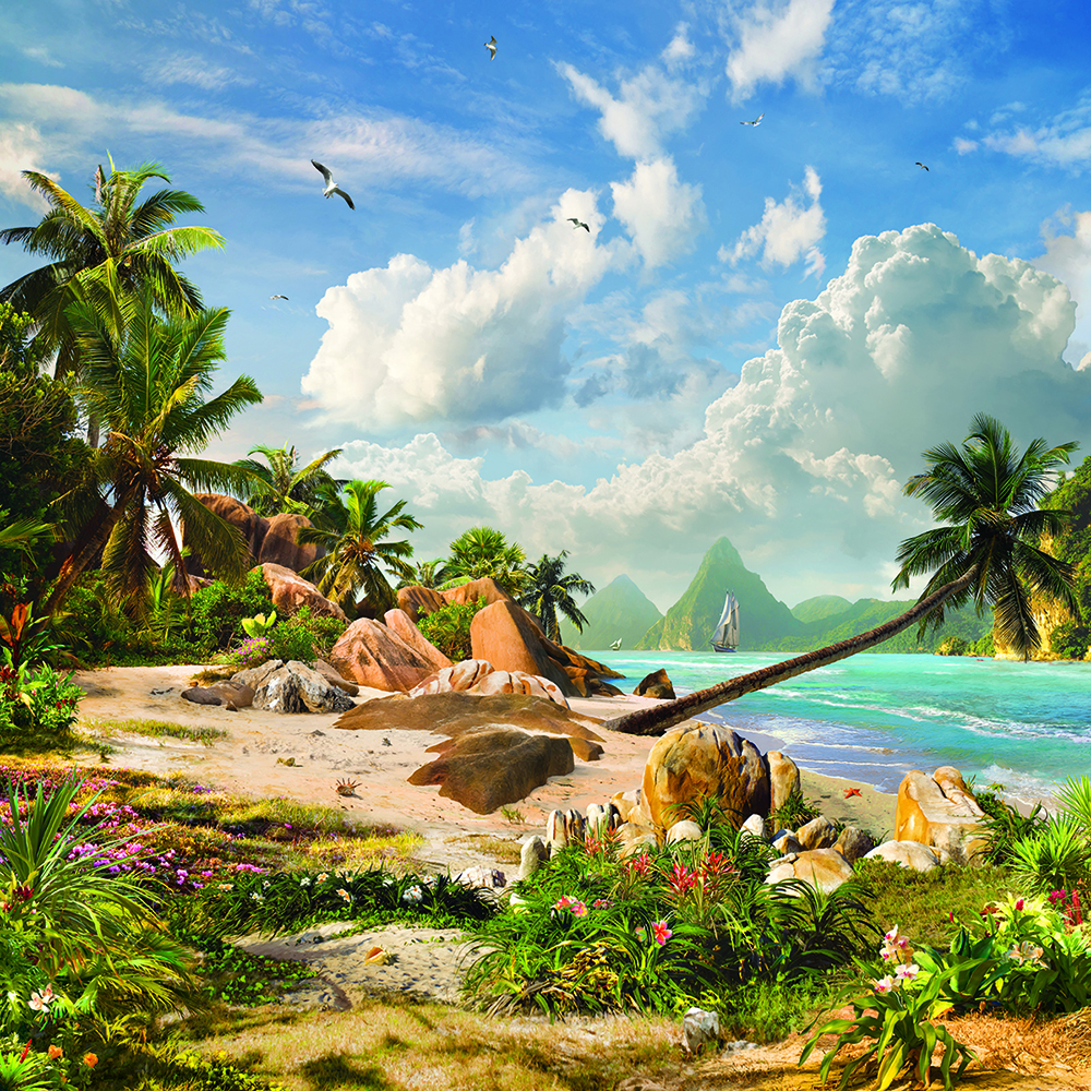 8 Живописный дикий пляж Полинезии